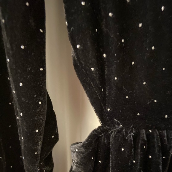 Black Velvet and Diamond Dress - Picture 2 of 10